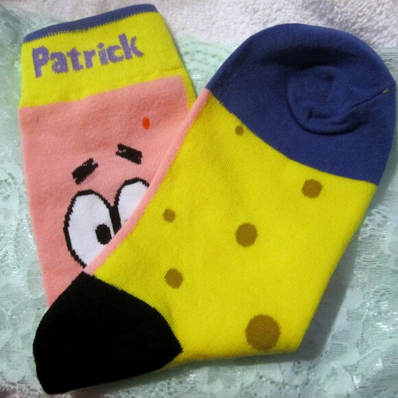 Spongebob & Patrick Socks~Womens Girls Unisex - Picture 2 of 4